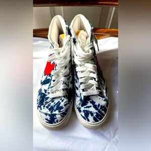Nike Men's Shoes Blazer Mid 77 Vintage Blue Tie-Dye